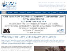 Tablet Screenshot of cave-vet-specialists.co.uk
